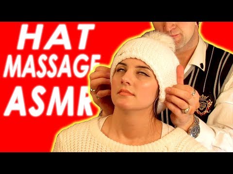 ASMR Massaging and Tapping Winter Hat