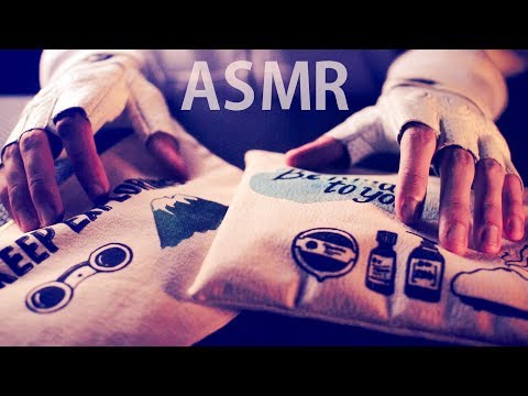 ASMR Burlap Pouch (Soft) 👝Multi Trigger Items - NO TALKING
