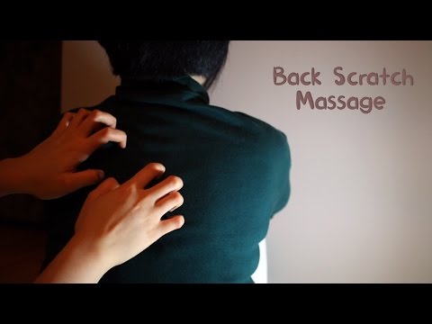 ASMR Back Scratch & Relaxing Massage Therapy (no talking)