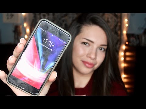ASMR - What's on my iPhone? | 2018