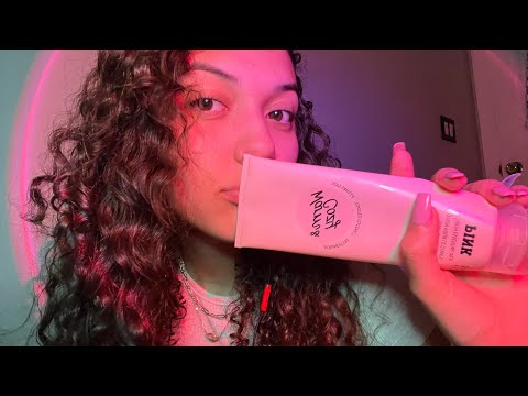 ASMR~pink trigger assortment 🌸🌸fast tapping and scratching (color series)