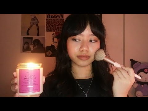 asmr pampering you to sleep | personal attention (face brushing, negative energy plucking, etc.)