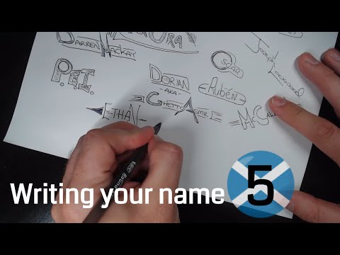 ASMR Writing your name 5