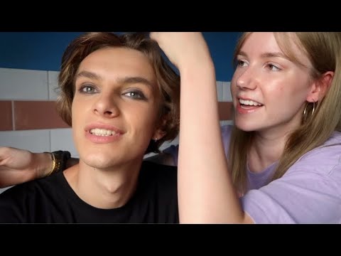 ASMR ♥︎ doing my boy friend's makeup