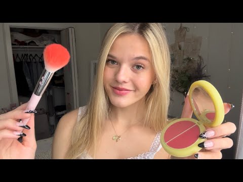ASMR British Friend Does Your Makeup 🍓🍰 (accent roleplay)