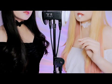 ASMR twin Sensitive Inaudible Whispers /Ear cleaning💋