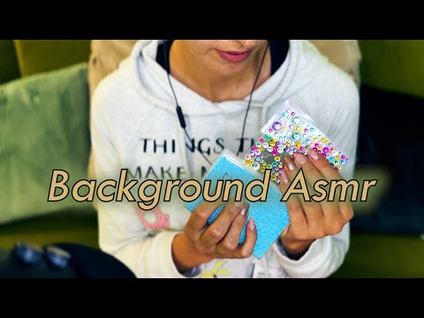 Background ASMR  💤with Tapping, Sticky sounds, Crinkles & Soft Spoken Ramble 💤 АСМР на Български