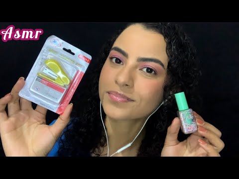 ASMR- SUA MÃE TE PRESENTEIA COM OBJETOS DE PAPELARIA FOFOS, E EM FORMATOS DIFERENTES ☺️🥳