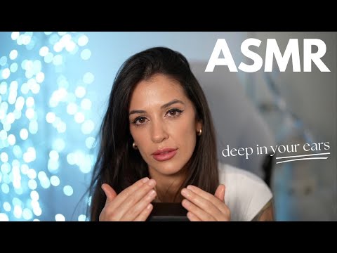 ASMR Massaging your brain and deep in your ears | eye contact 30 mins