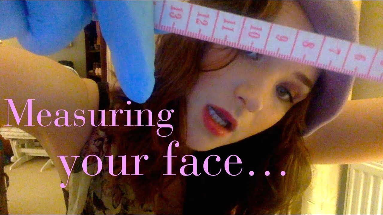 ASMR artist's assistant measures your face roleplay
