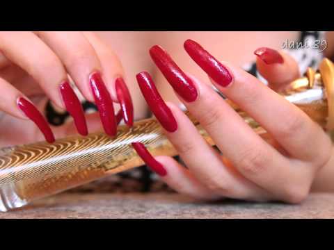 ASMR : NAILS tapping & scratching on Glass-Plastic-CartonBox