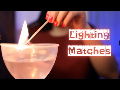 ASMR Lighting Matches 🔥💦 - No Talking