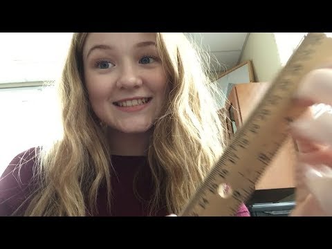 ASMR in science class 🔬 tapping and whispering