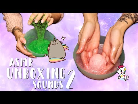 ASMR UNBOXING SOUNDS 2 ~ Bath bombs - Slime - Tapping ~