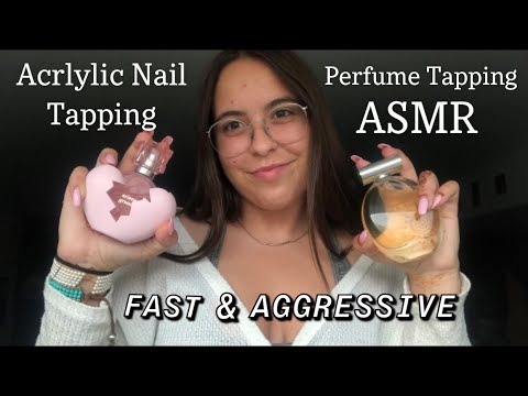 Fast & Aggressive Acrylic Nail Tapping & Perfume Glass Tapping & Scratching ASMR John’s Custom Video
