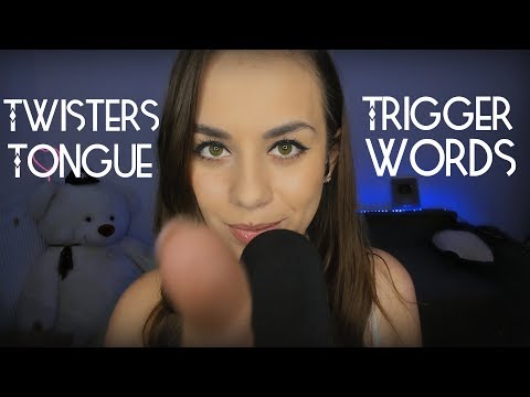 ASMR Trigger Words | ASMR Tongue Twisters [ASMR Unintelligible Whisper Reading] Slightly inaudible