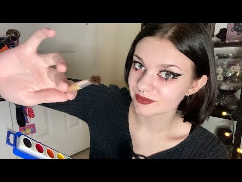 ASMR RP | Quickly Painting Your Face For A Halloween Party 🎨🤡 Personal Attention