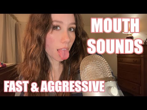 ASMR | Fast & Aggressive Mouth Sounds W/ Hand Movements