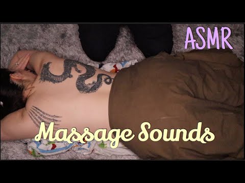ASMR Oily Back Massage sounds, no talking❣️