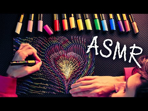ASMR 🖍️Hypnotic Doodling for Valentine's Day (No Talking)
