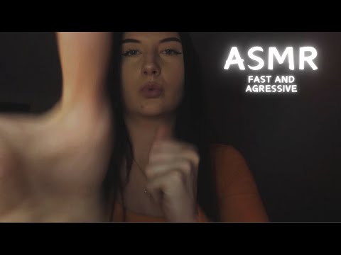 ASMR| FAST AND AGRESSIVE HAND MOVEMENTS WITH TONGUE CLICKING