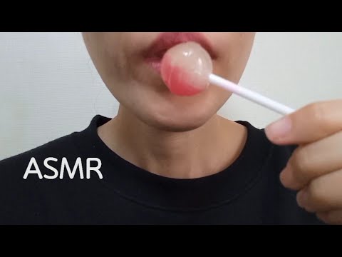 ASMR LOLLIPOP EATING mouth,teeth sounds леденец