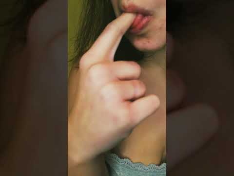 Asmr Finger Sucking Mouth sounds #shorts
