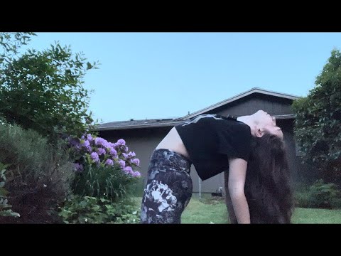 ASMR YOGA IN THE GARDEN DURING SUNSET FOR DEEP SLEEP AND RELAXATION