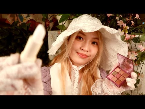 🌸COTTAGECORE ASMR🌸 Hair, Skin & Makeup Personal Attention {layered sounds} ft. Dossier