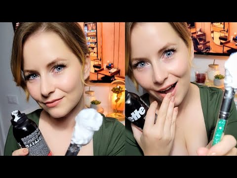 Super Relaxing 😌 ASMR 🪒 Shave  Barbershop haircut sounds