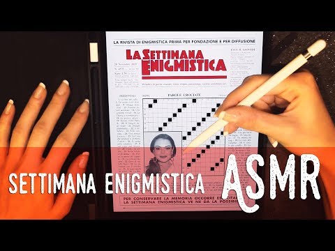 ASMR ita -  📝 SETTIMANA ENIGMISTICA in digitale (Whispering)