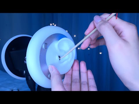 ASMR Realistic Ear Cleaning to Remove Earwax & Fluff Before Sleep 😪 3Dio / 耳かき