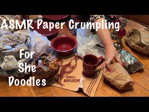 ASMR Request/Paper crumpling and straightening (No talking)
