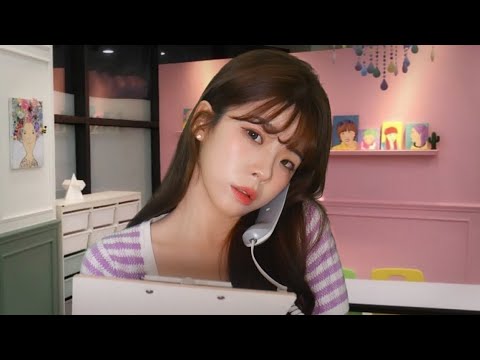 ASMR 학부모 전화상담 롤플레이 (전화목소리)│Counseling Roleplay│Voice on the phone & keyboard, pencil sound