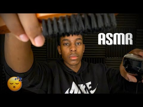 [ASMR] Barber messes up your hairline / Haircut sounds (ASMR roleplay )