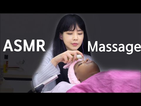 ASMR | Facial massage and Skin care for my friend with Soft spoken | 예쁜 두환이 얼굴 마사질랑 조곤조곤 수다떨기
