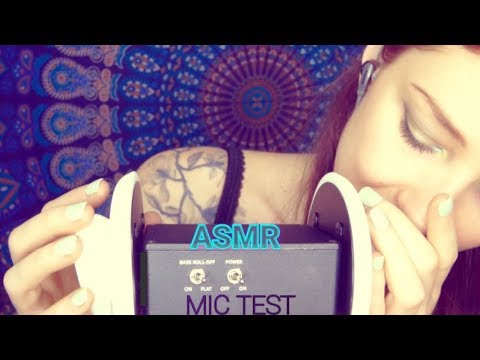 ASMR  ~MIC TEST~  Ear Tapping | Whispers | Mouth Sounds