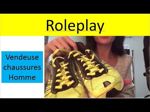 { ASMR FR } ROLEPLAY vendeuse chaussures homme * whispering * chuchotement * relaxation