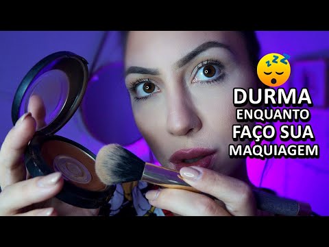 ASMR: MAQUIAGEM ARREPIANTE COM CHUVA GOSTOSA AO FUNDO