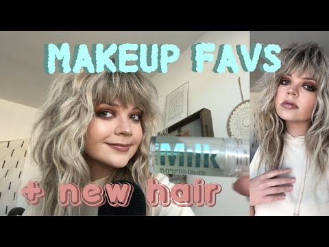 ASMR favorite makeup products 💕🦋(personal attention, tapping, & my new hair!! )