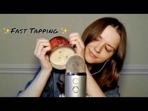 🖐️ FAST TAPPING NO TALKING ASMR~ Aggressive, Sporadic, Ear to Ear Tapping for Tingly Relaxation 😴