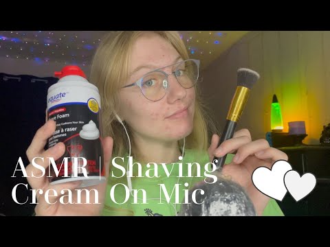 ASMR | Shaving Cream On Mic!!??