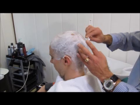 How to relax and sleep watching a head shave - ASMR barber video