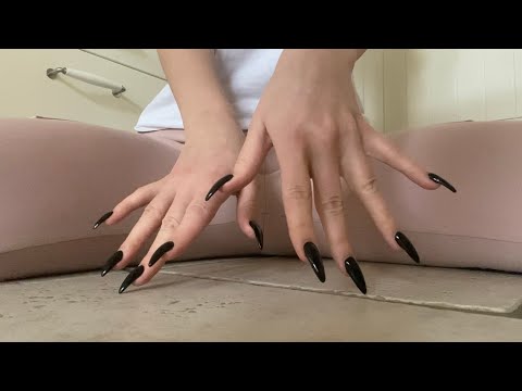 ASMR | Hypnotic hand movements with floor tapping and scratching🌙