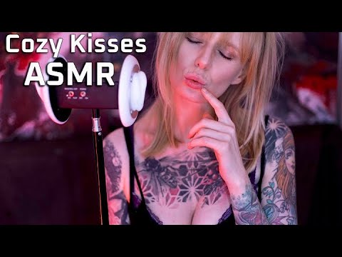 ASMR Cozy Kisses for Goodnight || Close Up, Ear Kisses 😘