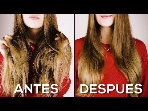 Como tener el cabello liso sin plancha ni secador | Hair brushing | Asmr español |  Asmr with Sasha