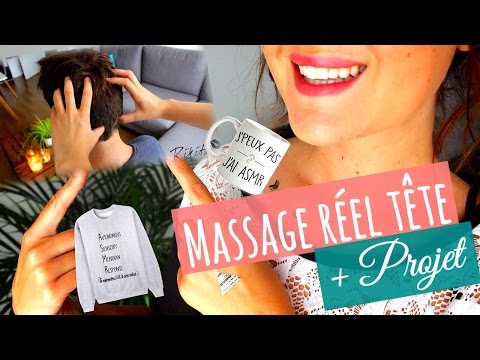 ASMR 25  Massage Réel sur Tête + Mon Projet Rikita ~ Head and Scalp Massage + project 3Dio