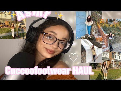 ASMR~ CUCCOOFOOTWEAR HAUL SCRATCHING TAPPING SUPER TINGLY ✨ ♡ ♡