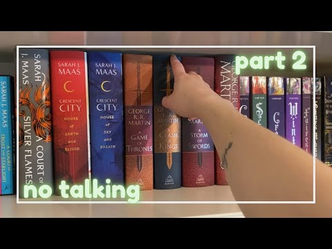 ASMR ~ updated book shelf tour!🤫 ~ part 2 ~ no talking