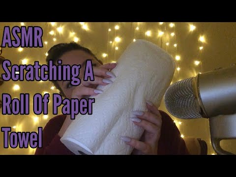 ASMR Scratching A Roll Of Paper Towel(Fast)